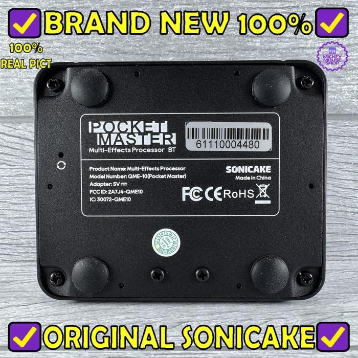 Efek Gitar Elektrik Gitar Akustik Bass Sonicake Pocket Master Amp Modeler Multi Effects Processor