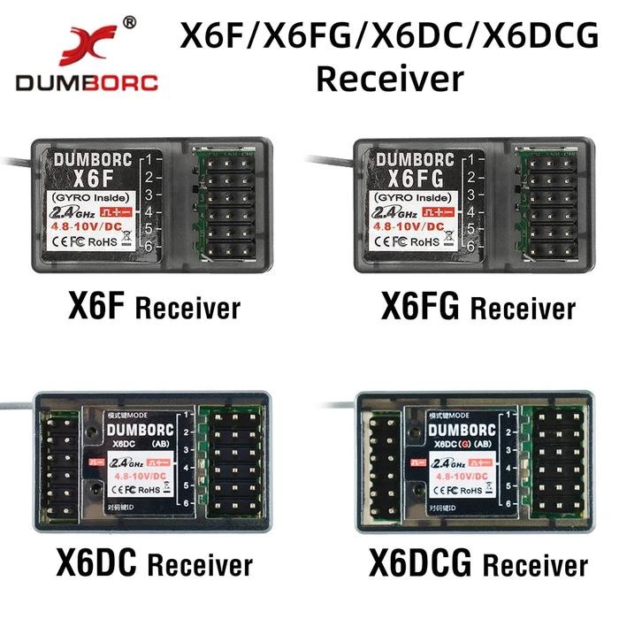 DUMBORC LED X6F/X6FG/X6DC/X6DCG 2.4G 6CH Radio Control System
