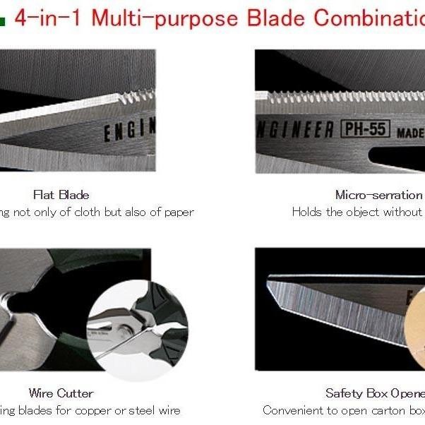 

Gunting Multifungsi Engineer Ph-55 Combination Scissors Gt - Hijau