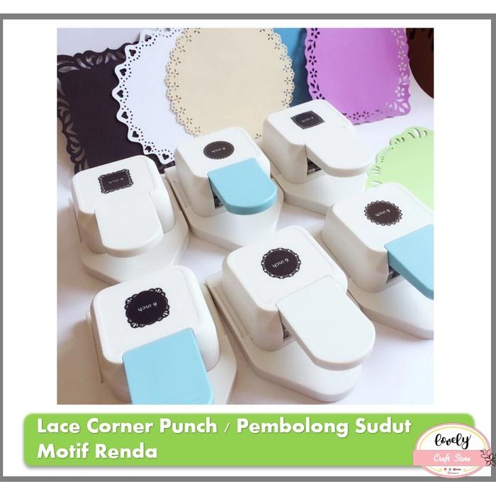 

Lace Corner Puncher Pembolong Kertas Motif Renda Pemotong Kertas Sudut