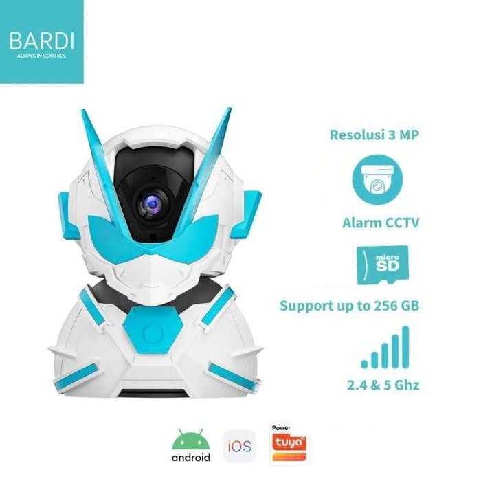 Bardi Smart Indoor Ptz Ip Camera Cctv Wifi Home Cctv Bisa Putar 360"