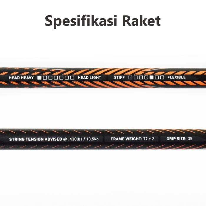 Raket Bulutangkis Badminton Adidas uberschall F09.2 Black