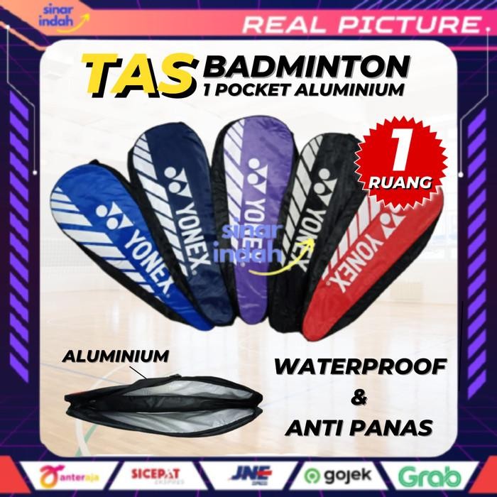 Tas Raket Badminton Aluminium Bulutangkis Ransel 1R Dolby Lining Yonex