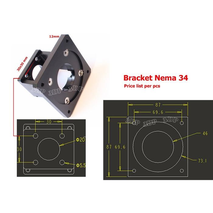 cket Stepper motor 86 (Nema 34)