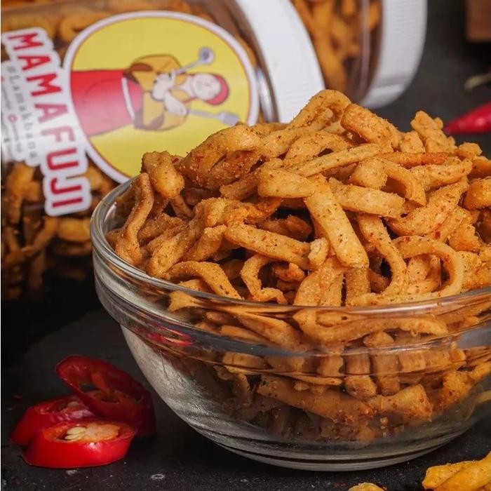 

Mama Fuji - Kue Bawang Spicy 250Gr - Snack Cemilan Pedas Food