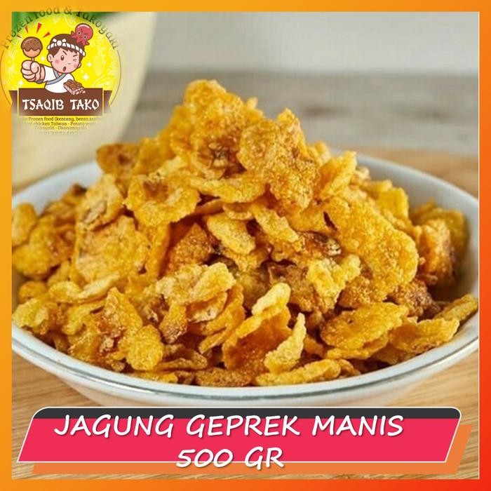 

Jagung Geprek Cemilan Emping Jagung Kiloan Murah Rasa Pedas Manis 500Gr
