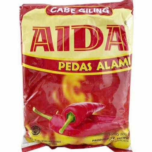 

cabai bubuk aida 500gr Pedas alami New