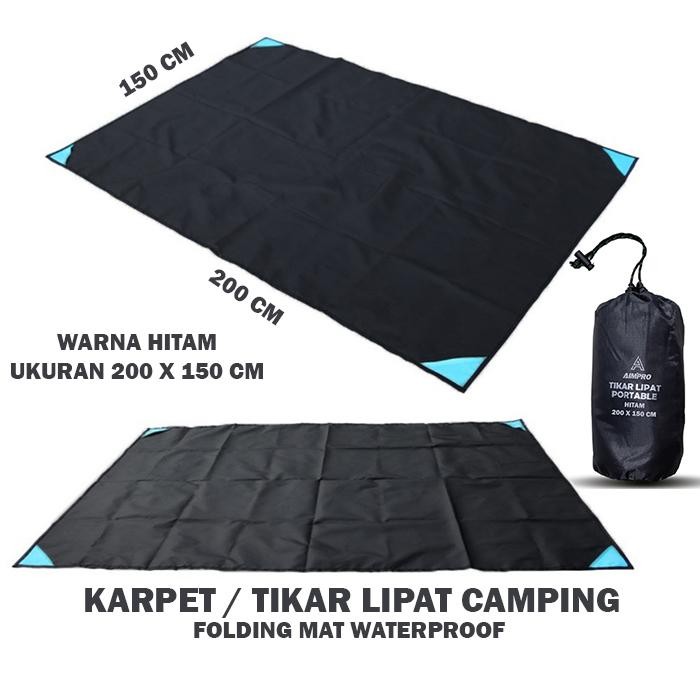 KARPET LIPAT PIKNIK - TIKAR LIPAT - TIKAR CAMPING WATERPROOF 150X200