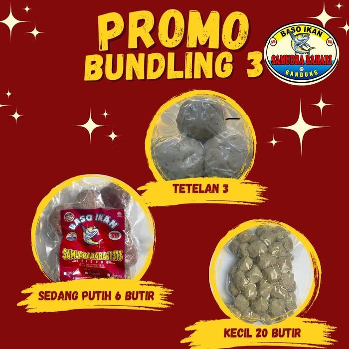 

baso ikan Bundling 3. kecil 20.sedang putih 6 tetelan 3 New
