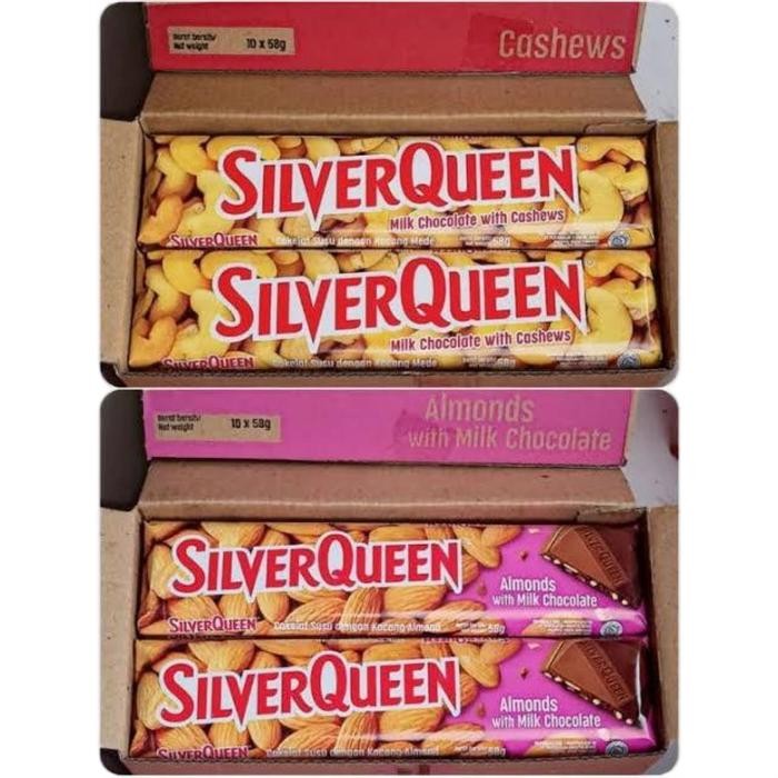 

Silver queen cokelat batang 1 box 55 g x 10 Chocolate Coklat Camilan Cemilan Food Manis Snack