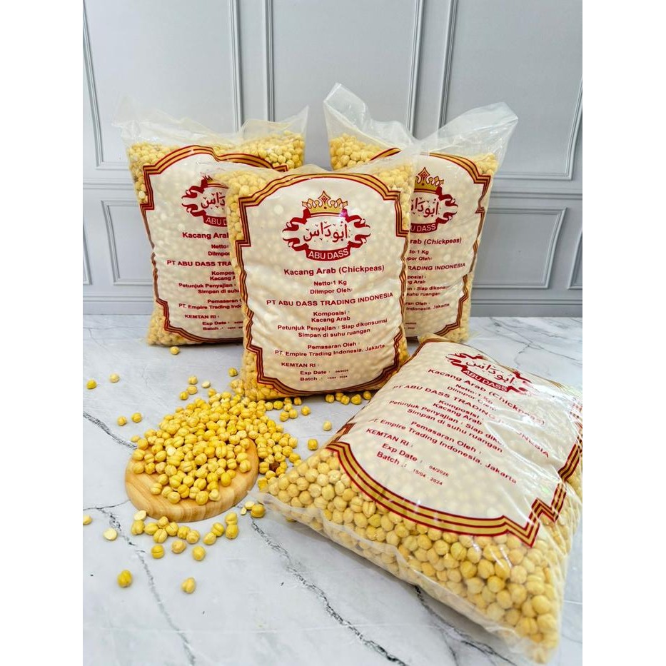 

Kacang Arab Humus Chickpeas Roasted Sudah Matang Oleh Oleh Haji dan Umrah New