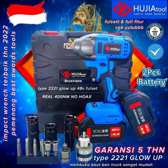 Expert Mesin pembuka baut ban roda mobil hujia type pro 2221 88vf impact