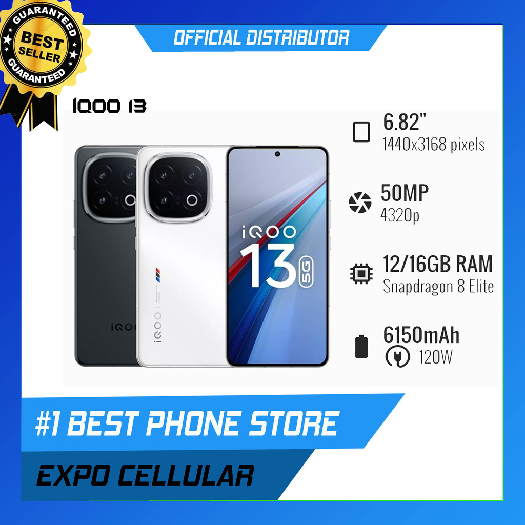 IQOO 13 5G - 16/512GB RAM - SNAPDRAGON 8 ELITE - REPACK