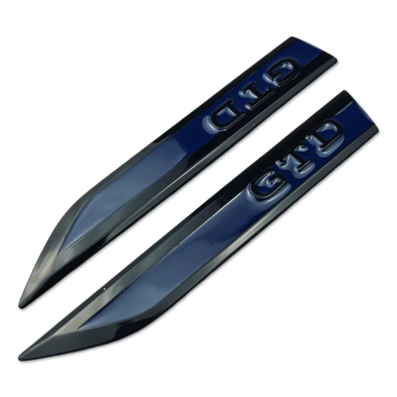 IMPORT 2Pcs Car Fender Side Emblem Sticker GTD Logo for VW Golf Passat Jetta Touareg Tiguan Polo