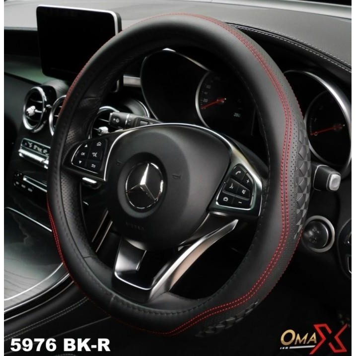 Ready JT Toyota Innova Zenix Setir Mobil Cover Leather Premium Merah Stir