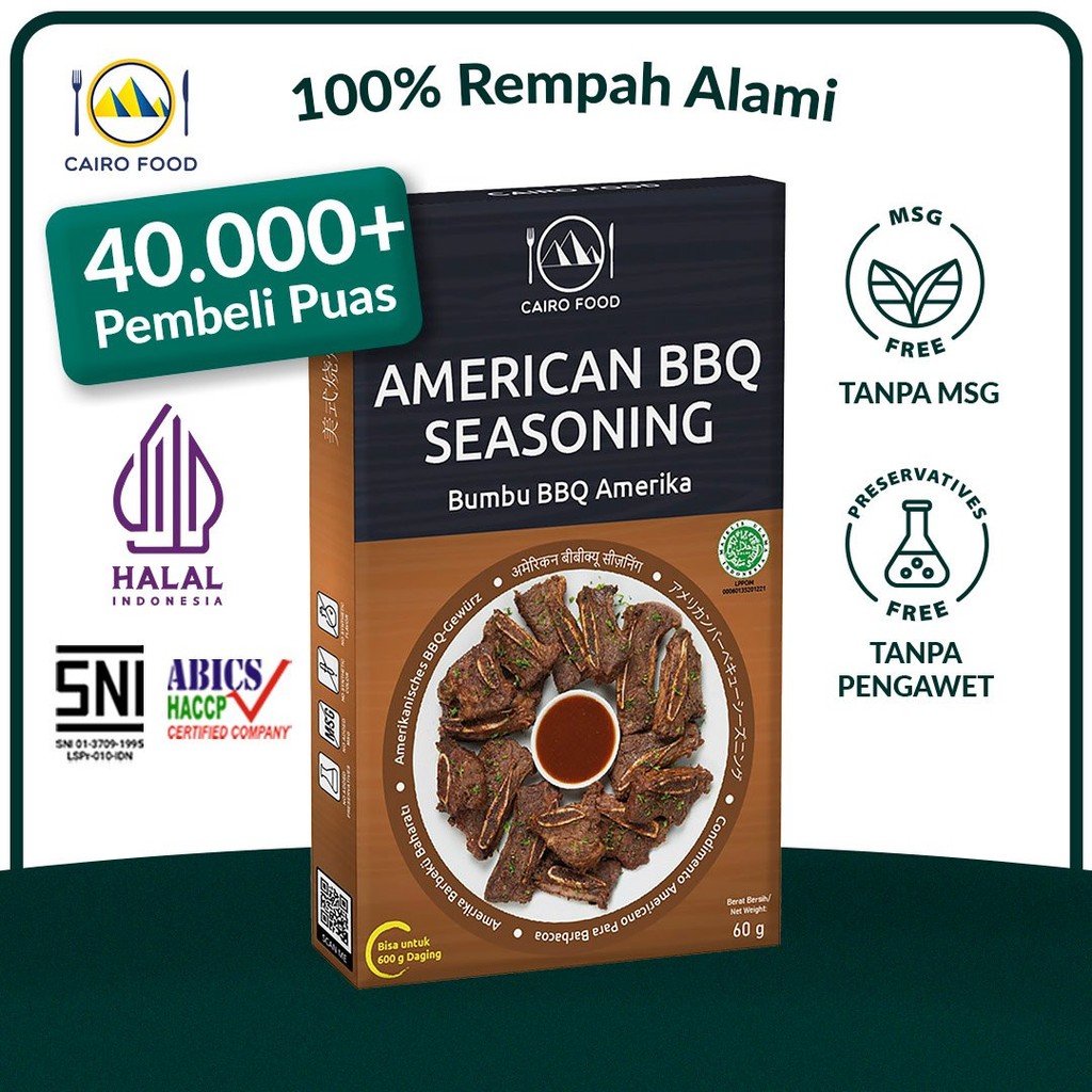 

Bumbu American BBQ Spice Mix Sehat - Cairo Food