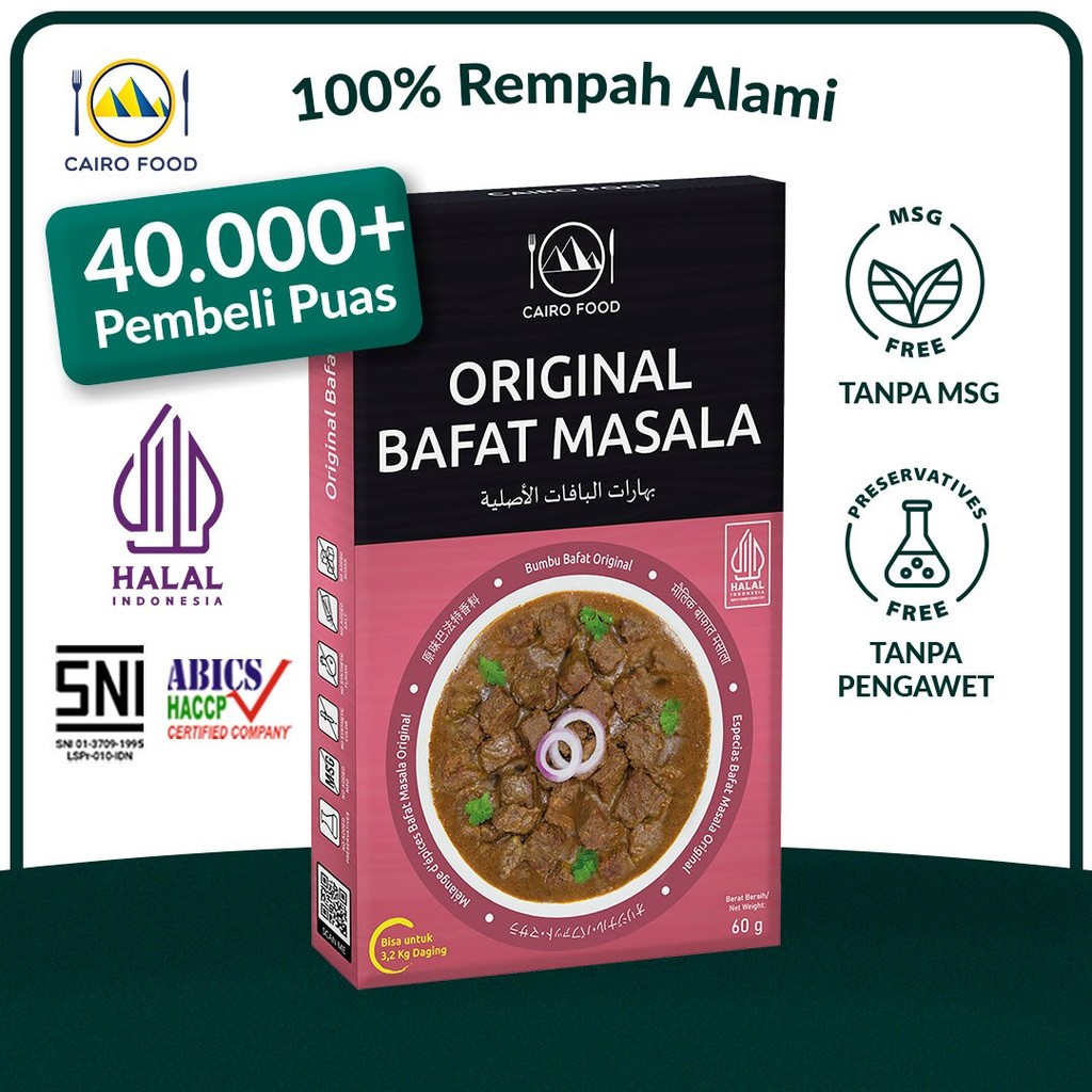 

Bumbu Bafat Original Spice Mix Sehat - Cairo Food
