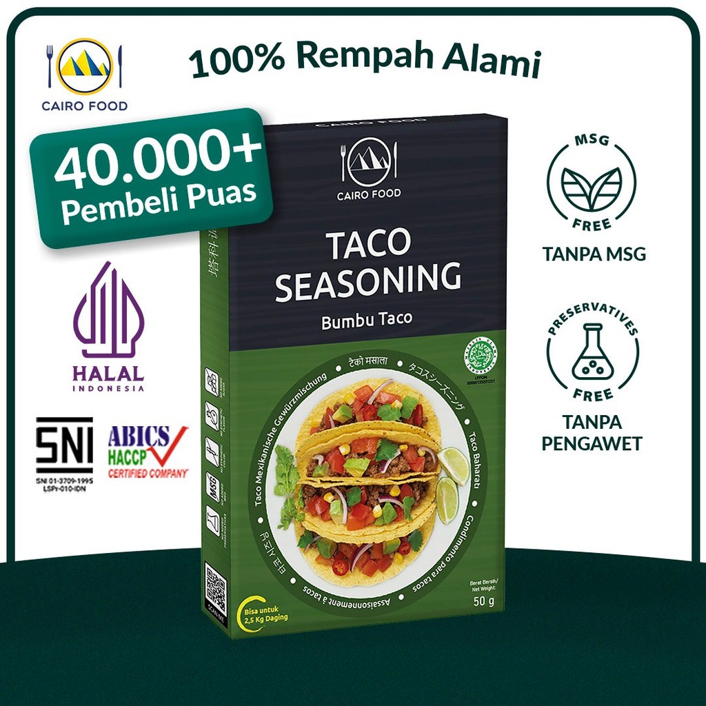 

Bumbu Taco Spice Mix Sehat - Cairo Food
