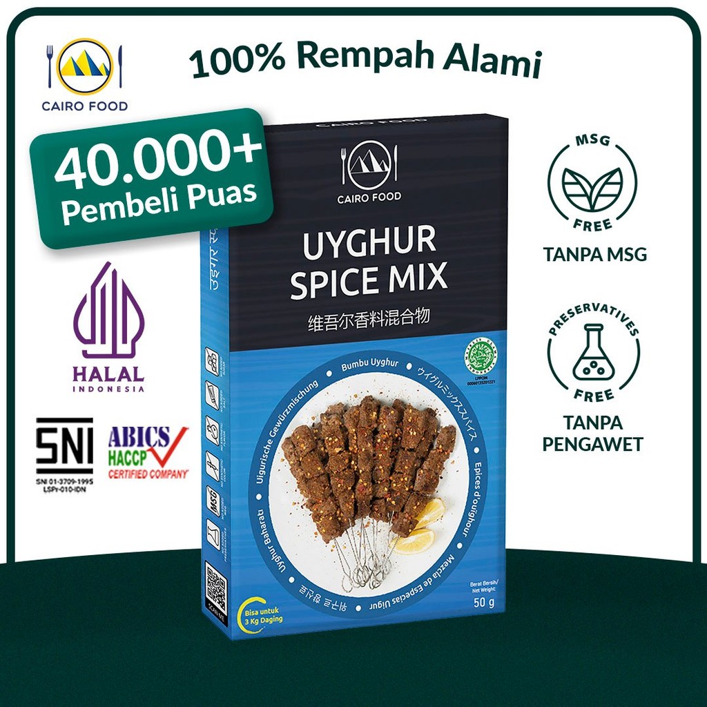 

Bumbu Uyghur Spice Mix Sehat - Cairo Food