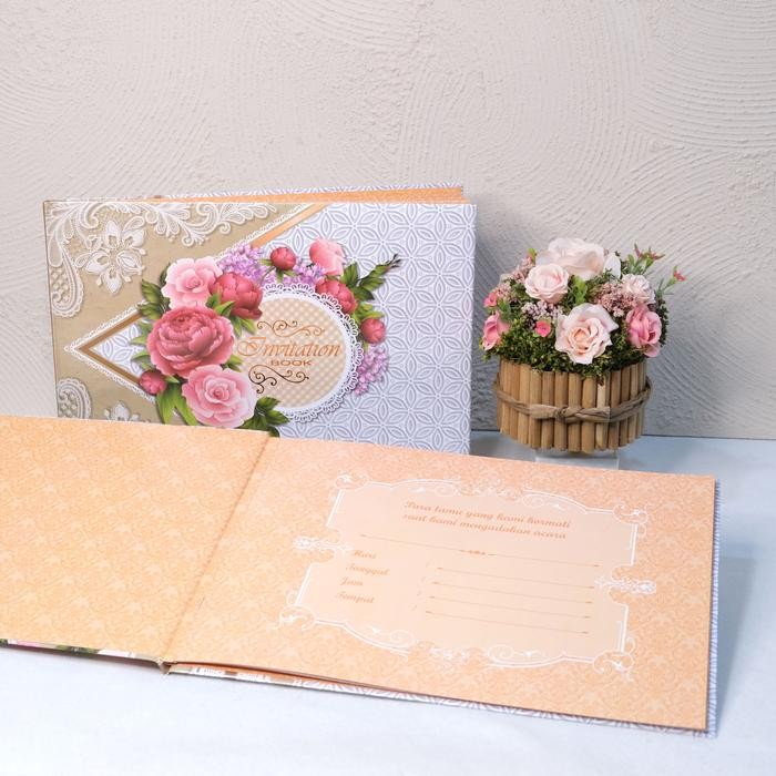 Pesta_Genz Buku Tamu Wedding/ Guest Book / Buku Tamu White Love Simpaty