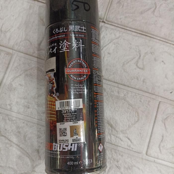 cat samurai cat semprot cat pilok SAMURAI SPARKLING SILVER 39/1701*