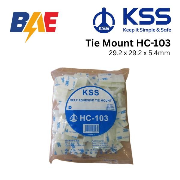 

PROMO! KSS Tie Mount HC-103 (Self Adhesive) 29.2 x 29.2 x 5.4mm