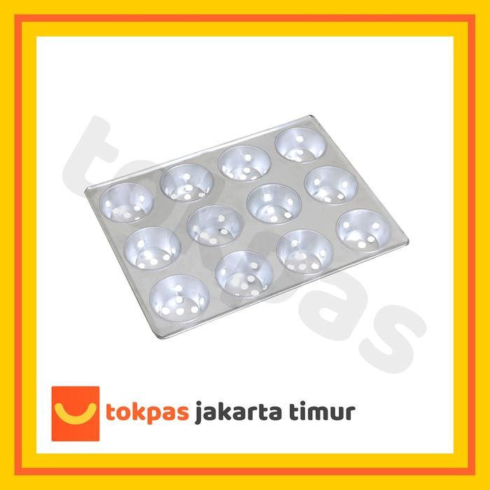 Loyang Bolu Kukus Lubang Aluminium Isi Lubang 9 12 16 Cupcake Bolu Kitchenw Mini Kekinian Terlaris B