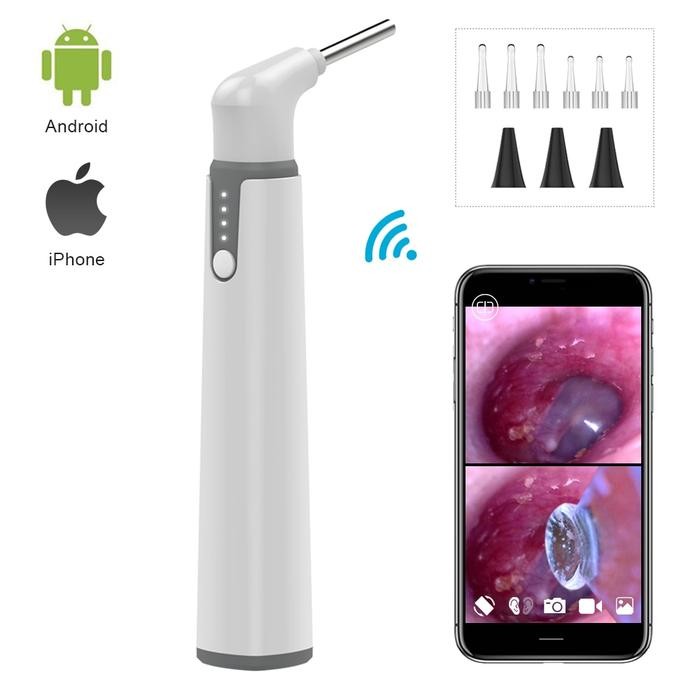 Otoscope Ear Camera 3.9mm Wifi Camera HD Video Inspect Borescope