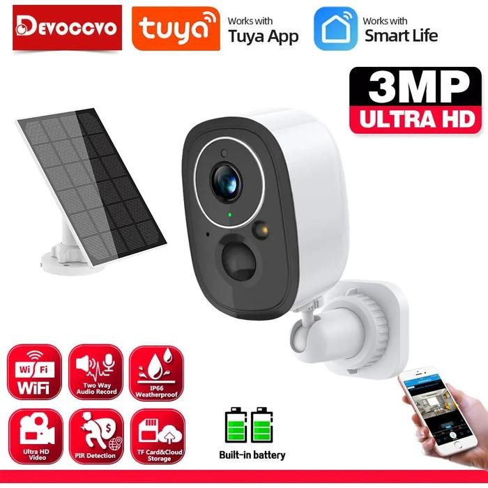 Tuya Smart Life Rechargeable Battery Wifi IP Camera Outdoor