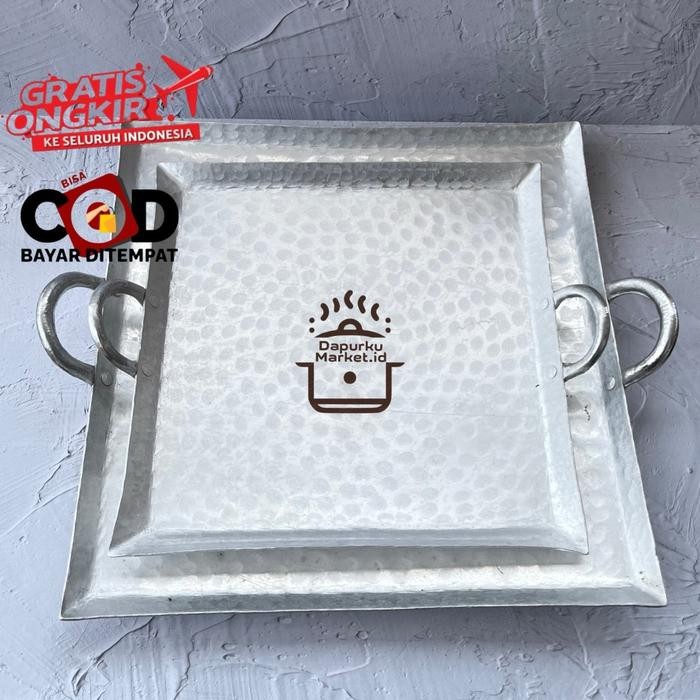 PREMIUM Wajan datar lebar 3030cm Wajan martabak telur,kebab,roti bakar alumunium tebal anti lengket