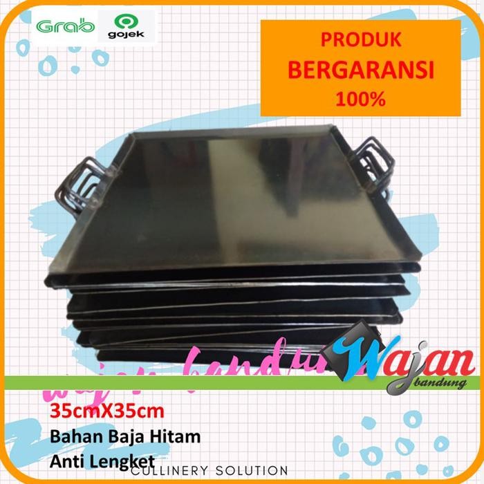 PREMIUM Alat pemanggang Wajan Roti Bakar dan sosis bakar Baja Bandung Surabaya Kediri Yogyakarta