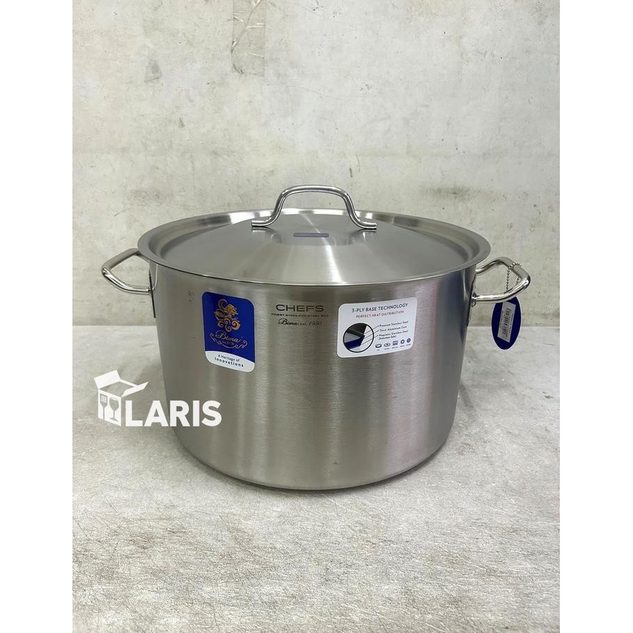 PREMIUM Bima Chefs Sauce Pot 36cm Panci Tebal Stainless SUS 304