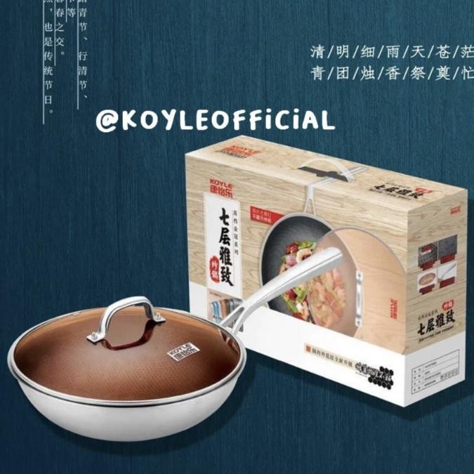 PREMIUM Wajan Wok Premium KOYLE ANTI LENGKET 32cm