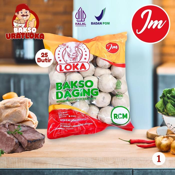 

New JM isi 25 Butir Berat 600gr Bakso Daging Kombinasi Ayam dan Sapi Ekonomis