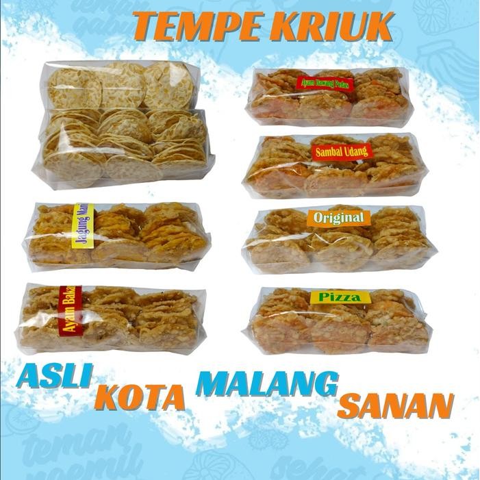 

New KERIPIK TEMPE ASLI SANAN MALANG * OLEH-OLEH KHAS MALANG Cemilan Food Kripik Crispy