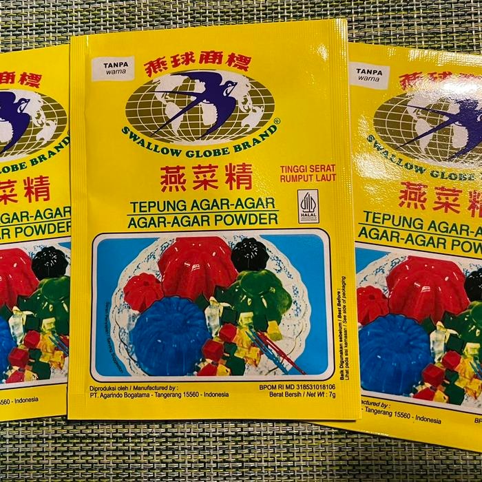 

New agar agar swallow globe 1 box 12 sachet