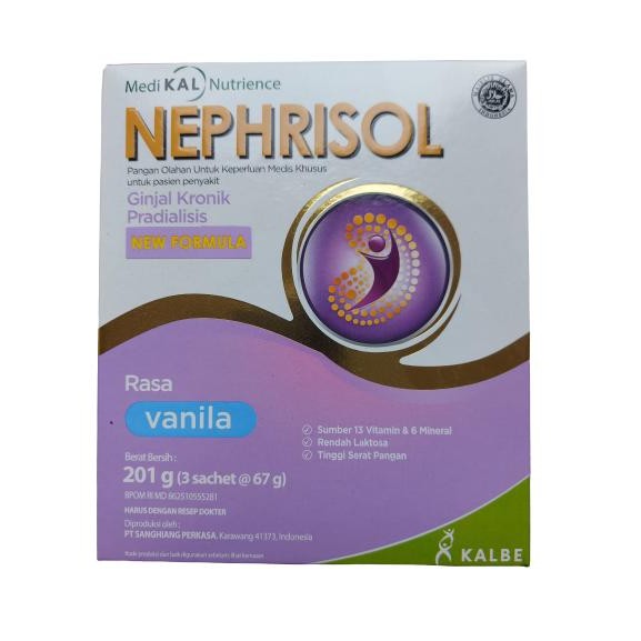 

New Nephrisol Vanila/Cappucino 201 gram - Pasien Ginjal Pradialisis