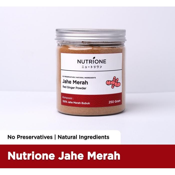 

New Jahe Merah Bubuk / Red Ginger Powder Premium Original Nutrione