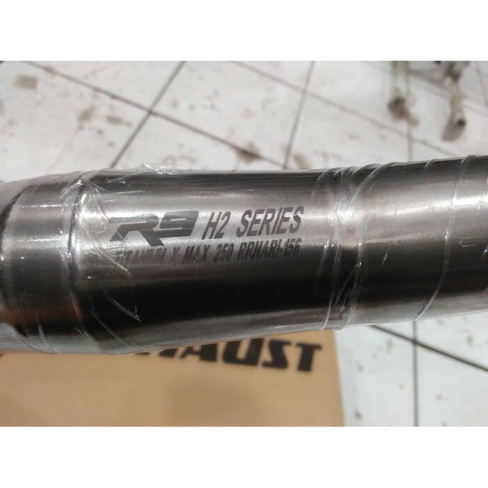 KNALPOT R9 H2 TITANIUM UNTUK MOTOR YAMAHA XMAX 250 CC ORIGINAL R9 terlaris