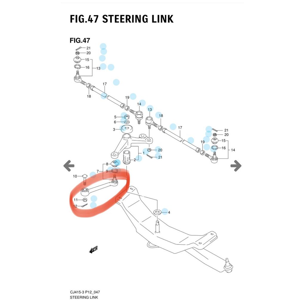 Drag Link / Long Tie Rod Futura Original