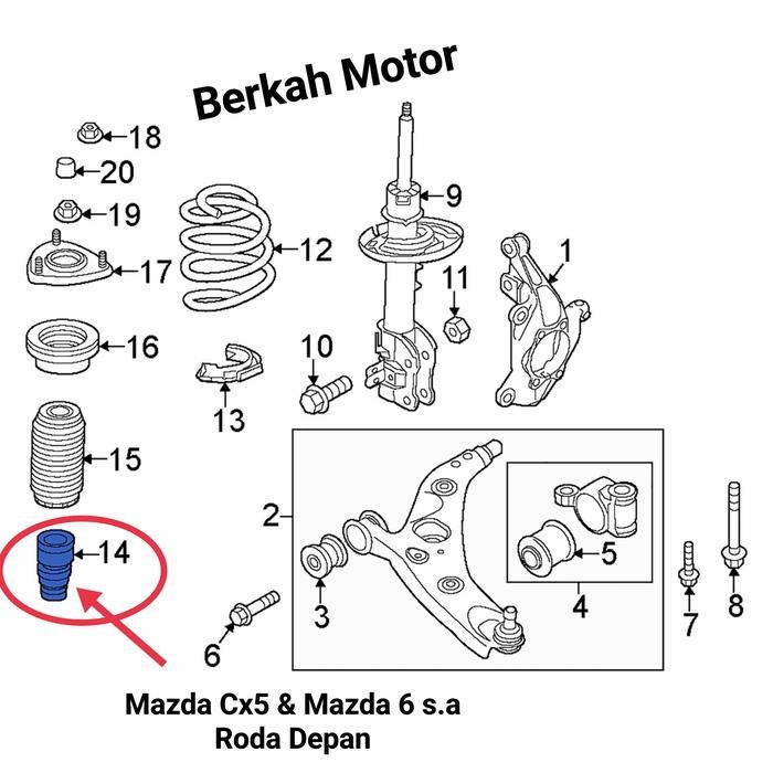 Stopper Bump Shockbreaker Cx5 Ori Karet Stopper Shockbreaker Cx5 Ori