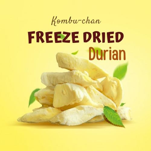 

PREMIUM Freeze Dried Fruit Durian / Buah Durian Duren Kering Cemilan Keripik Snack Chips dried fruit
