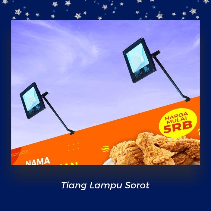 PREMIUM Tiang Pengait Lampu Sorot Spanduk Billboard