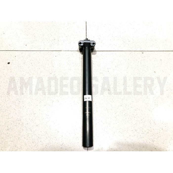 PREMIUM SEATPOST 26.0 VINTAGE BLACK HITAM NOS SEAT PILLAR TIANG SADDLE 26MM