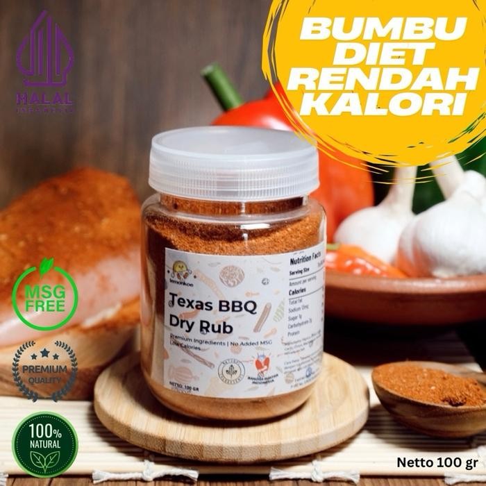 

PREMIUM Lemonkoe Bumbu Diet Marinasi Texas BBQ Kering Healthy Dry Rub rendah kalori sehat free