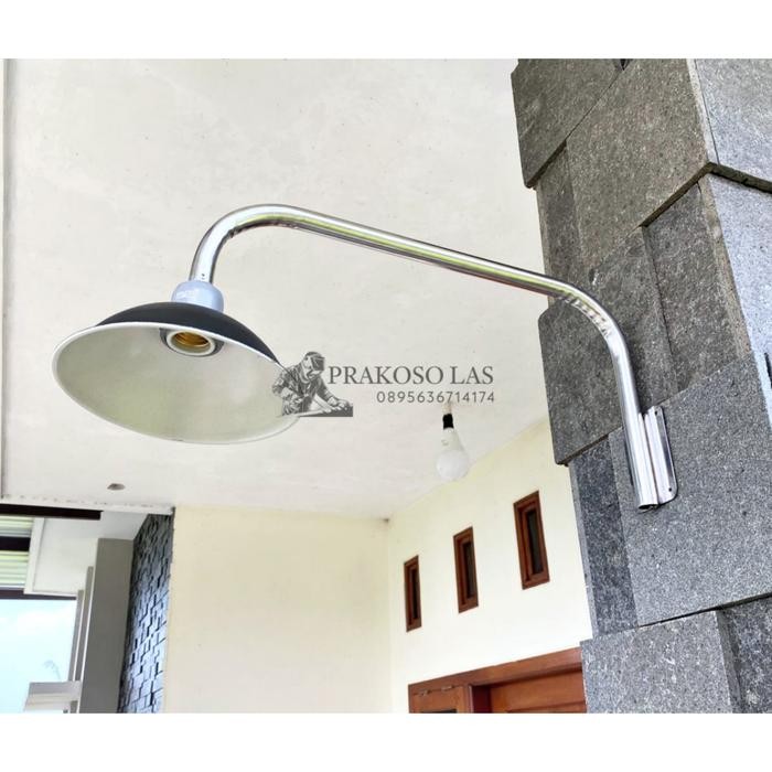 PREMIUM Tiang Lampu gantung tempel dinding Tiang Lampu Hias Tiang Lampu Stainless Steel Minimalis