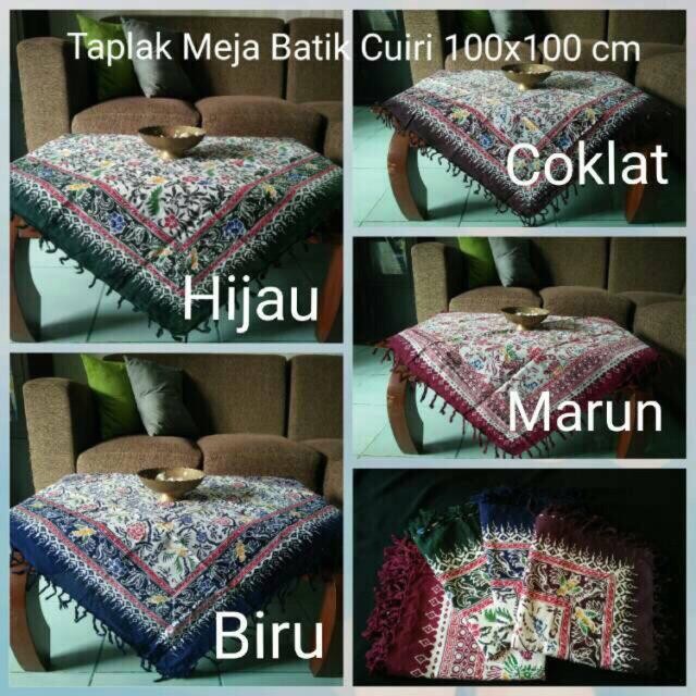 PREMIUM Taplak meja tamu kotak batik/ Taplak meja guru /Taplak Meja ruang tamu
