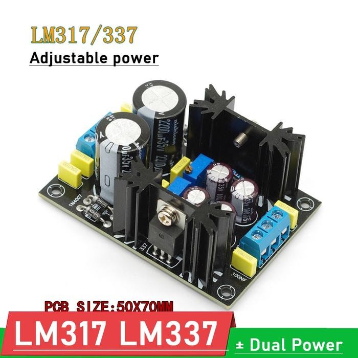 AC-DC LM317 LM337 Adjustable Voltage Regulator Power Supply Positive