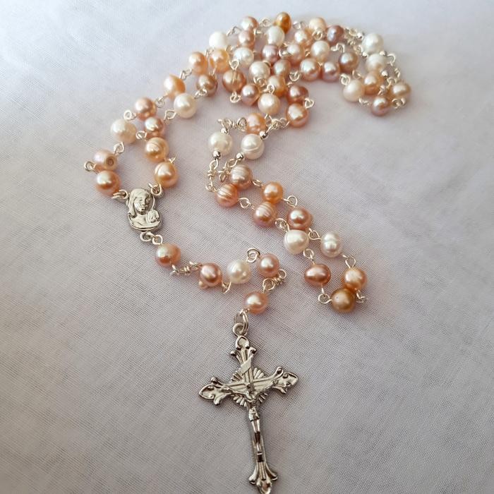 Rosario Mutiara Air Tawar Asli (3Warna)