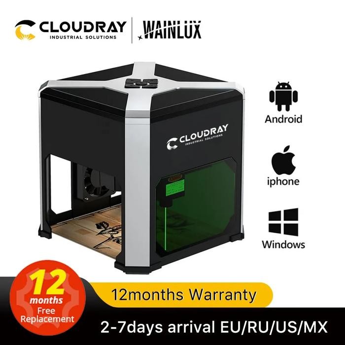 Cloudray Laser Engraver Wainlux K6 Mark Printer Cutter Woodworking